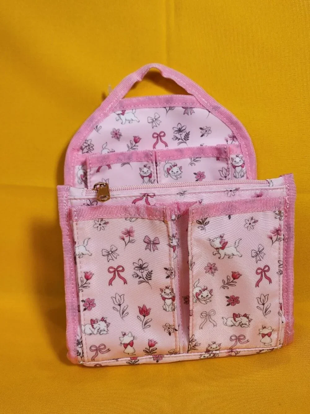 Disney the Aristocats Marie Pink Bow Cat Mini Backpack Organizer Insert NEW